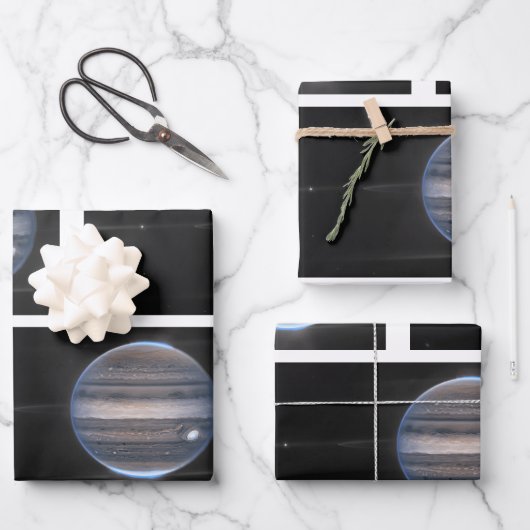 Jupiter in Infrarood, James Webb Space Telescope Inpakpapier Vel (Voorkant)