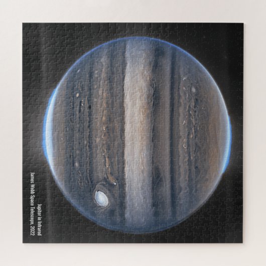 Jupiter in Infrarood, James Webb Space Telescope Legpuzzel (Horizontaal)