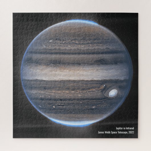 Jupiter in Infrarood, James Webb Space Telescope Legpuzzel (Verticaal)