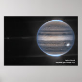 Jupiter in Infrarood, James Webb Space Telescope Poster (Voorkant)