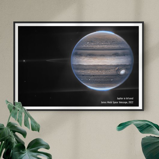 Jupiter in Infrarood, James Webb Space Telescope Poster