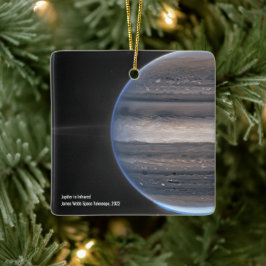 Jupiter in Infrarood Webbruimtetelescoop kerstmis Keramisch Ornament