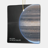Jupiter in Infrarood Webbruimtetelescoop kerstmis Keramisch Ornament (Links)