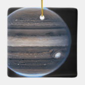Jupiter in Infrarood Webbruimtetelescoop kerstmis Keramisch Ornament (Achterkant)