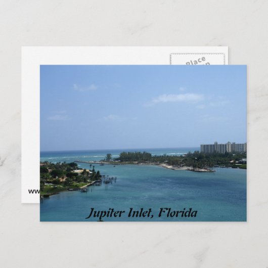 Jupiter Inlet Briefkaart (Voorkant / Achterkant)