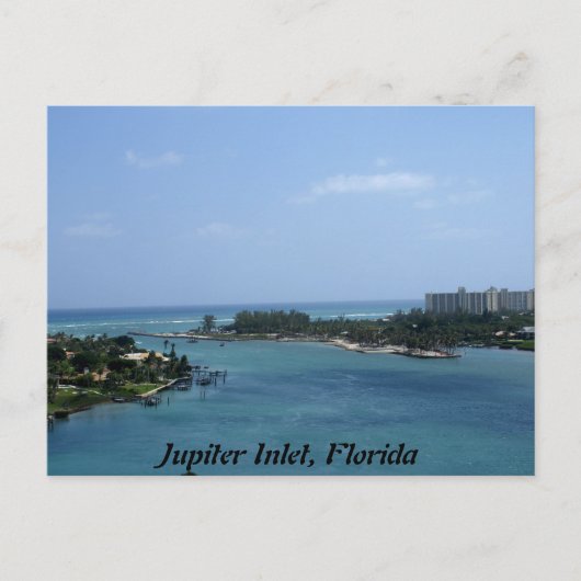 Jupiter Inlet Briefkaart (Voorkant)