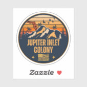 Jupiter Inlet Colony, Florida  Sticker (Vel)