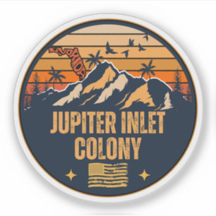 Jupiter Inlet Colony, Florida Sticker