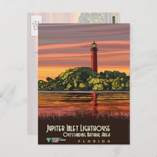 Jupiter Inlet Lighthouse Briefkaart (Voorkant / Achterkant)