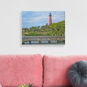 Jupiter Inlet Lighthouse Canvas Afdruk (Insitu (Woonkamer))