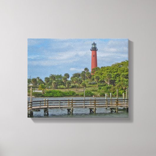 Jupiter Inlet Lighthouse Canvas Afdruk (Voorkant)