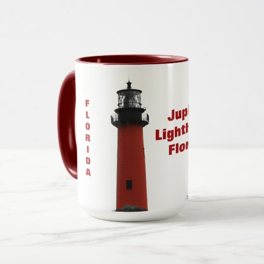 Jupiter Inlet Lighthouse Florida Fotografisch Mok (Voorkant links)