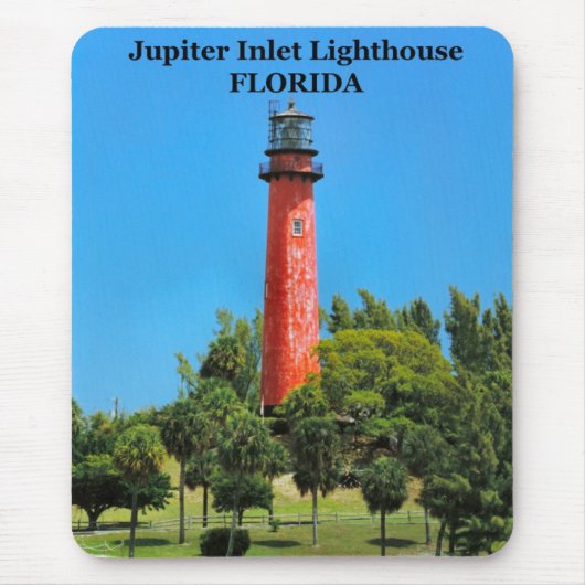 Jupiter Inlet Lighthouse, Florida Mousepad Muismat (Voorkant)