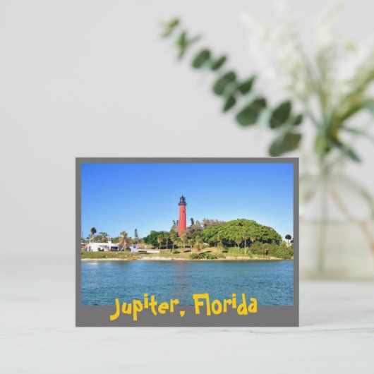 Jupiter Inlet Lighthouse in Jupiter, Florida Briefkaart (Staand voorkant)