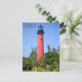 Jupiter Inlet Lighthouse, Jupiter, Florida Briefkaart (Staand voorkant)