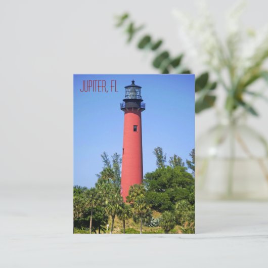 Jupiter Inlet Lighthouse, Jupiter, Florida Briefkaart (Staand voorkant)