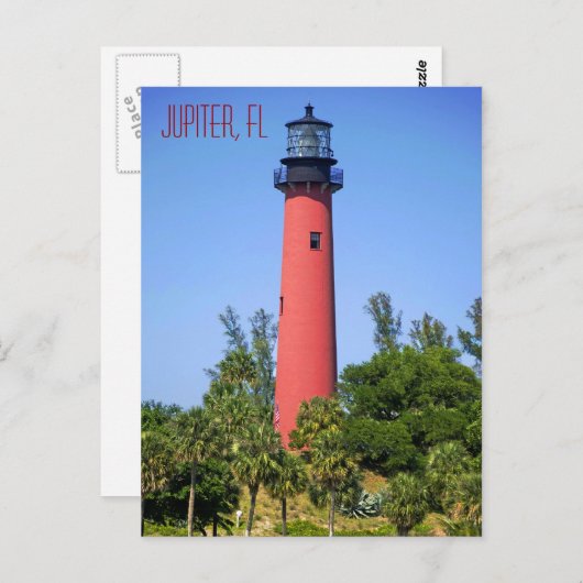 Jupiter Inlet Lighthouse, Jupiter, Florida Briefkaart (Voorkant / Achterkant)