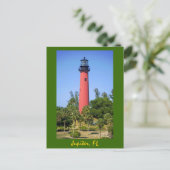 Jupiter Inlet Lighthouse, Jupiter, Florida Briefkaart (Staand voorkant)