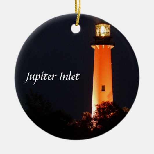 Jupiter Inlet Lighthouse Keramisch Ornament (Voorkant)