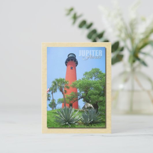 Jupiter Inlet Lighthouse & Museum, Florida Briefkaart (Staand voorkant)