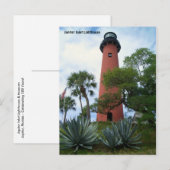 Jupiter Inlet Lighthouse & Museum Jupiter Florida Briefkaart (Voorkant / Achterkant)