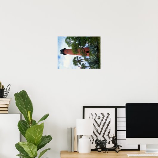 Jupiter Inlet Lighthouse & Museum Jupiter Florida Poster (Thuiskantoor)