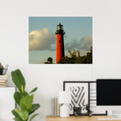 Jupiter Inlet Lighthouse Poster (Thuiskantoor)