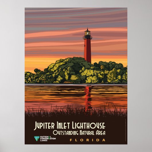 Jupiter Inlet Lighthouse Poster (Voorkant)