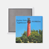 Jupiter Inlet Vuurtoren, Florida Magnet (Voorkant / Achterkant)