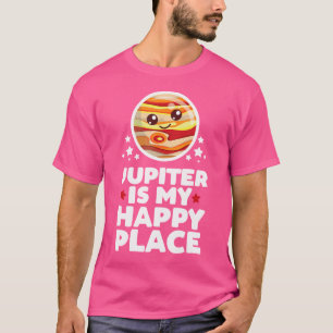 Jupiter is mijn gelukkige plek Kawaii Planet Schat T-shirt