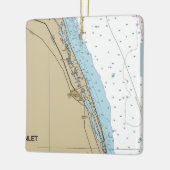 Jupiter Island and Hobe Inlet Chart Keramisch Ornament (Links)