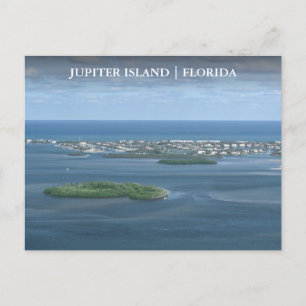 Jupiter Island Florida Arial Uitzicht Briefkaart