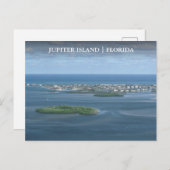 Jupiter Island Florida Arial Uitzicht Briefkaart (Voorkant / Achterkant)