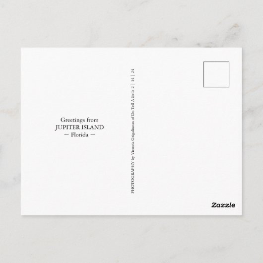 Jupiter Island Florida Arial Uitzicht Briefkaart (Achterkant)