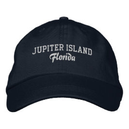 Jupiter Island Florida geborduurde honkbalhoed Pet