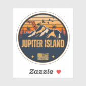 Jupiter Island, Florida Sticker (Vel)