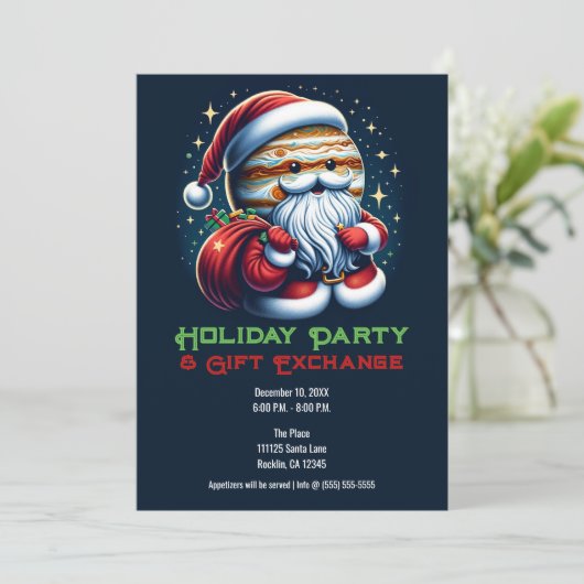 Jupiter Jolly Old St. Nick Sinterklaas Vakantie Kaart (Staand voorkant)