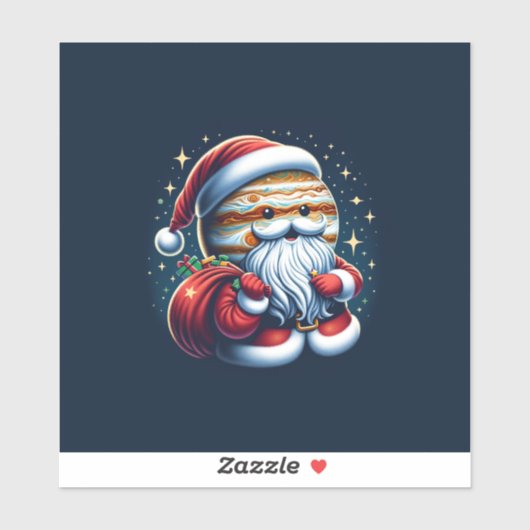 Jupiter Jolly Oude Sint Nicolaas Astrologie Sticker (Vel)