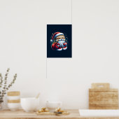 Jupiter Jolly Oude Sint Nicolaas Kerstman Astrolog Poster (Keuken)