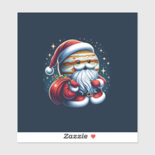 Jupiter Jolly Oude Sint Nicolaas Kerstman Astrolog Sticker