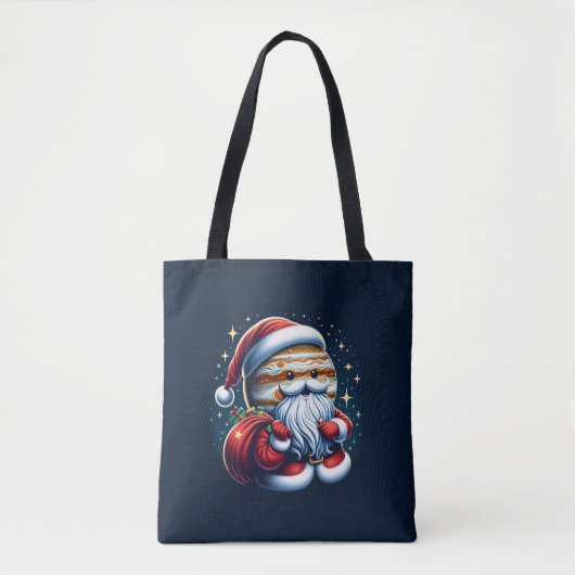 Jupiter Jolly Oude Sint Nicolaas Kerstman Astrolog Tote Bag (Voorkant)