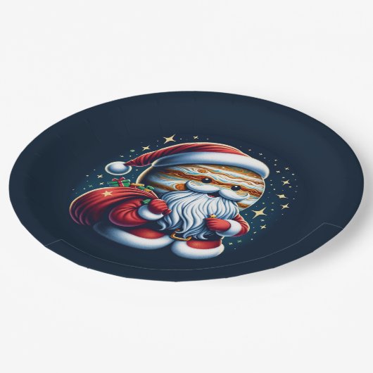 Jupiter Jolly Oude St. Nick Sinterklaas Astrologie Papieren Bordje (Gekanteld)