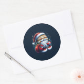 Jupiter Jolly Oude St. Nick Sinterklaas Astrologie Ronde Sticker (Envelop)