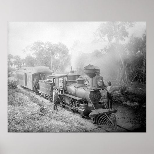 Jupiter & Lake Worth Railroad, 1897.  foto Poster (Voorkant)