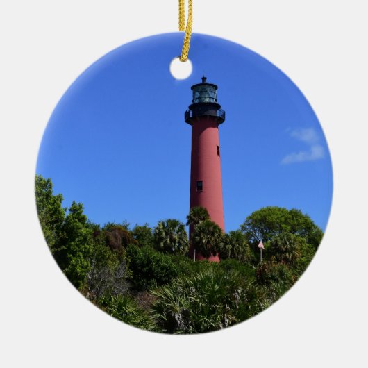 Jupiter Lighthouse als Keramisch Ornament (Voorkant)