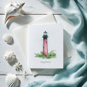 Jupiter Lighthouse Birthday Card Feestdagen Kaart