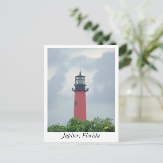 Jupiter Lighthouse Briefkaart (Staand voorkant)
