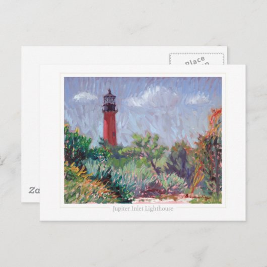 Jupiter Lighthouse briefkaart (Voorkant / Achterkant)