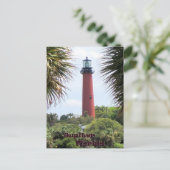 Jupiter Lighthouse door Palms Briefkaart (Staand voorkant)