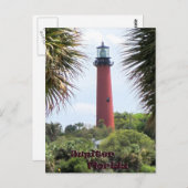Jupiter Lighthouse door Palms Briefkaart (Voorkant / Achterkant)